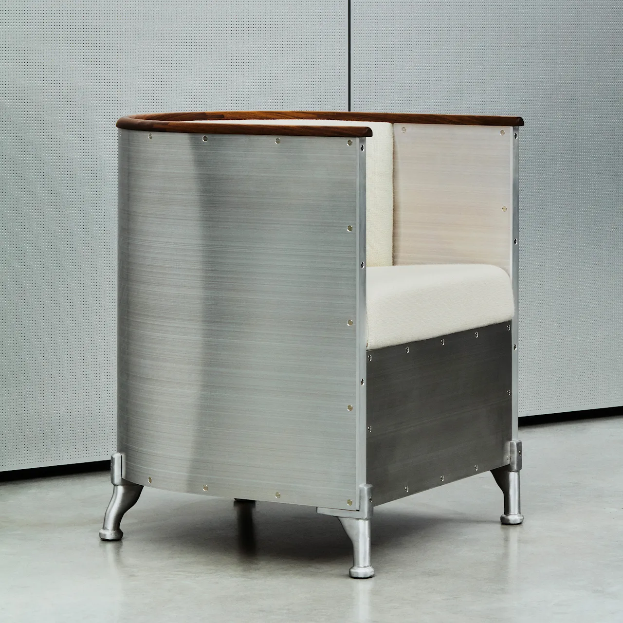 Aluminium fåtölj Matt Brushed Aluminum