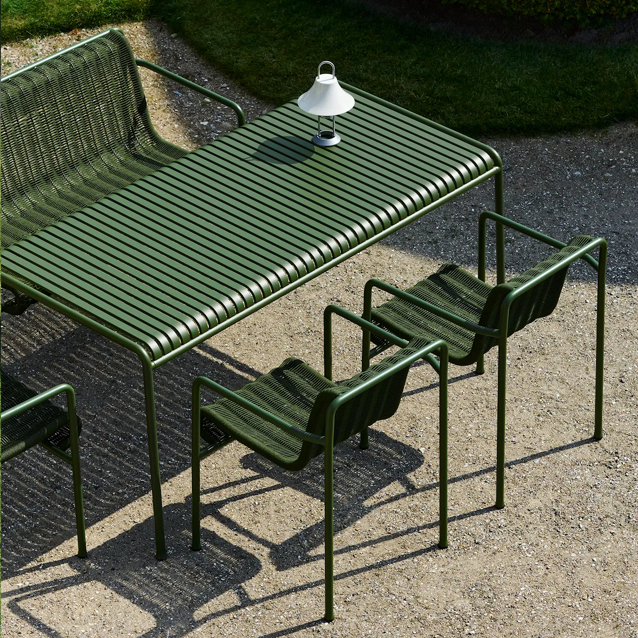 Palissade cord matgrupp med matbord & 4 karmstolar